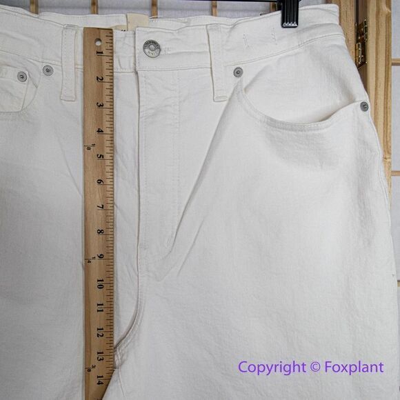 Madewell The Tall Perfect Vintage Wide-Leg Crop Jean Tile White,‎ 31 TALL - Picture 5 of 16